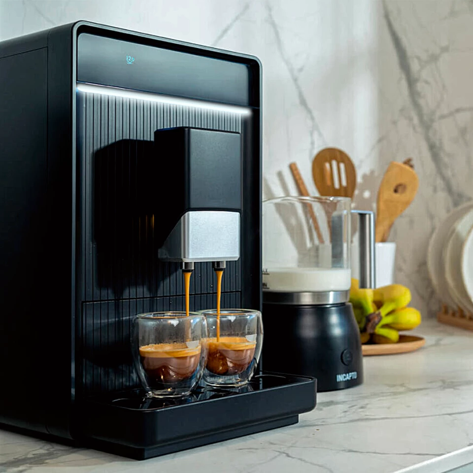 Design Produit - Innovation - Design Industriel -Modélisation CAO 3D - Demaneo, agence de design industriel Lyon - Design de machines a café - Coffee maker - Design de produits high-tech electromenager.