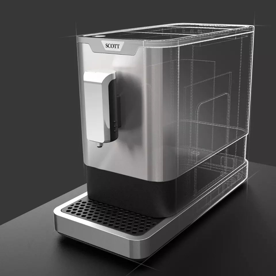 Design Produit - Innovation - Design Industriel -Modélisation CAO 3D - Demaneo, agence de design industriel Lyon - Design de machines a café - Coffee maker - Design de produits high-tech electromenager.